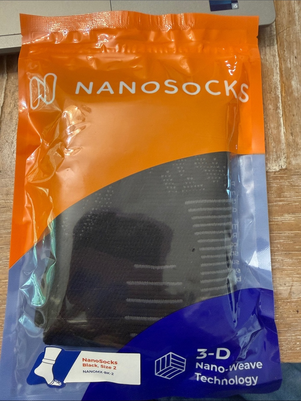 2 pairs of Nano Men's Athletic Compression Socks Pack size 2. rs. For women, - Picture 3 of 3